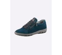 Sneaker WALDLÄUFER, Damen, Gr. 4,5, bunt (aquapetrol), Glattleder, Rindsleder, Veloursleder, Schuhe Sneaker (31976310-4,5) aquapetrol