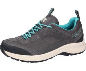 Sneaker WALDLÄUFER "H-FREYA", Damen, Gr. 7 (40,5), grau (dunkelgrau, schwarz), Synthetik, Textil, Veloursleder, Schuhe Sneaker, Outdoorschuh, Schnürschuh in Schuhweite H (= sehr weit), waterproof (432
