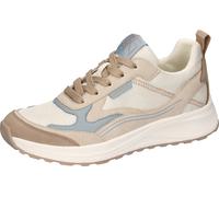 Sneaker WALDLÄUFER "H-LAILA", Damen, Gr. 6,5, beige, hellblau, Synthetik, Textil, Schuhe Sneaker, Keilsneaker, Komfortschuh in veganer Verarbeitung, H-Weite (10778152-6,5) beige, hellblau