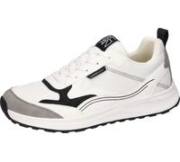 Sneaker WALDLÄUFER "H_LEO", Herren, Gr. 9 (43), schwarz-weiß (weiß, grau, schwarz), Synthetik, Textil, Schuhe Sneaker, Bequemschuh, Schnürschuh in Komfortweite H (= sehr weit) (63776934-9) weiß, grau,