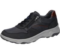 Sneaker WALDLÄUFER "H-MAX", Damen, Gr. 8,5 (42,5), blau (nachtblau), Nappaleder, Nubukleder, Schuhe Sneaker, Bequemschuh, Halbschuh, Schnürschuh in Komfortweite H = sehr weit (64244564-8,5) nachtblau