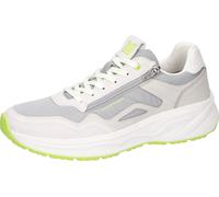 Sneaker WALDLÄUFER "H-PABLO", Herren, Gr. 8,5 (42,5), hellgrau, weiß, Nappaleder, Textil, Veloursleder, Schuhe Sneaker, Schnürschuh, Halbschuh in Komfortweite H (= sehr weit) (78171452-8,5) hellgrau, 