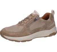 Sneaker WALDLÄUFER "H-TOM", Herren, Gr. 10,5 (45), beige, Nubukleder, Veloursleder, Schuhe Sneaker, Schnürschuh, Komfortschuh in bequemer Schuhweite H (= sehr weit) (24138068-10,5) beige
