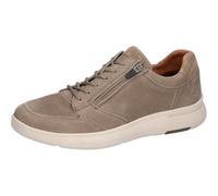 Sneaker WALDLÄUFER "HEIKO", Herren, Gr. 6,5 (40), beige, Nubukleder, Veloursleder, unifarben, Schuhe Sneaker, Komfortschuh, Halbschuh in Bequemweite H (= sehr weit) (79042153-6,5) beige