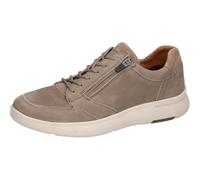 Sneaker WALDLÄUFER "HEIKO", Herren, Gr. 9,5 (44), beige, Nubukleder, Veloursleder, unifarben, Schuhe Sneaker, Komfortschuh, Halbschuh in Bequemweite H (= sehr weit) (79042153-9,5) beige