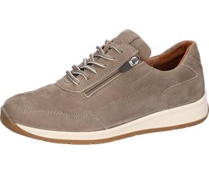 Sneaker WALDLÄUFER "KILIAN", Herren, Gr. 8,5 (42,5), beige, Nubukleder, unifarben, Schuhe Sneaker, Schnürschuh, Bequemschuh mit seitlichem Reißverschluss, K-Weite (51453748-8,5) beige