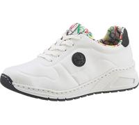 Rieker Damen Low-Top Sneaker M4903, Frauen Halbschuhe, lose Einlage,Turnschuhe,Laufschuhe,straßenschuhe,Strassenschuhe,Weiss (80),38 EU / 5 UK
