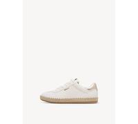 Tamaris Damen Sneaker 1-23641-46 Low-Top Heart and Sole Wechselfußbett Weiß/Gold 37 EU