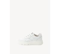 Tamaris Damen Low-Top Sneaker TOUCHit-Fußbett Comfort Lining Nieten Weißes Leder Größe 38