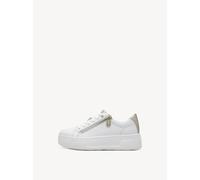 Tamaris COMFORT Damen Plateau Sneaker mit Reißverschluss Low Top, Weiß (White Nappa), 40 EU