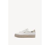 Tamaris Damen Sneaker Synthetik, weiß, 41 EU