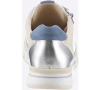 Sneaker CAPRICE, Damen, Gr. 40, blau (weiß, jeansblau), Glattleder, Veloursleder, Schuhe Sneaker (95791248-40) weiß, jeansblau