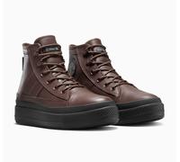 Sneakerboots CONVERSE "CHUCK TAYLOR ALL STAR EQUIP WP BOOT", Herren, Gr. 46, totally fudged, totally fudged, schwarz, Leder, Schuhe Sneakerboots, Winterschuhe, Schnürboots, Sneaker, wasserdicht, gefüt