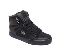 Sneakerboots DC SHOES "PURE HIGH-TOP WC WNT", Herren, Gr. 46, schwarz (schwarz, schwarz, schwarz), Leder, unifarben, Schuhe Sneakerboots, Winterschuhe, Winterboots, Schnürboots, Wintersneaker, gefütte