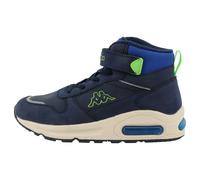Sneakerboots KAPPA "Finno", Jungen, Gr. 31, blau (navy, lime), Synthetik, Schuhe Sneakerboots, Winterschuhe, Winterboots, Sneaker (83041112-31) navy, lime