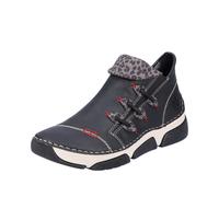 Sneakerboots RIEKER, Damen, Gr. 37, schwarz, kombiniert, Lederimitat, Schuhe Sneakerboots, Schlupfboots, Stiefelette, High Top Sneaker mit Innenreißverschluss (68922802-37) schwarz, kombiniert