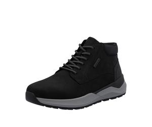 Sneakerboots RIEKER, Herren, Gr. 45, schwarz, Nubukleder, Schuhe Sneakerboots, Schnürboots, High Top Sneaker, Stiefelette mit riekerTEX-Membran (17659028-45) schwarz