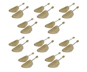 Sneakerprofi 10 Paar Holz Spiralfeder Schuhspanner AUS Echtholz von Gr. 36-48 Herren/Damen, Schuhspanner:46-48