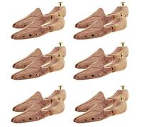 Sneakerprofi Schuhspanner aus Zedernholz Echtholz für Damen und Herren mit Doppelfeder Optimale Passform und Ventilation 6 Paar, Schuhspanner:38/39