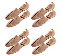 Sneakerprofi Schuhspanner aus Zedernholz Echtholz für Damen und Herren mit Doppelfeder Optimale Passform und Ventilation 4 Paar, Schuhspanner:38/39