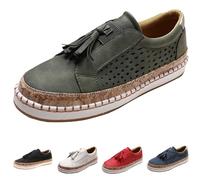 Sneakers Damen Slip On Sneaker rutschfeste Plateau Shoes Sportschuhe Gym Turnschuhe Laufschuhe Damenschuhe Mokassin Slip-on Loafers Halbschuhe Flache Freizeit Espadrilles Trainingsschuhe