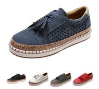 Sneakers Damen Slip On Sneaker rutschfeste Plateau Shoes Sportschuhe Gym Turnschuhe Laufschuhe Damenschuhe Mokassin Slip-on Loafers Halbschuhe Flache Freizeit Espadrilles Trainingsschuhe