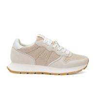 SUN68 Sportschuhe Damen Ally Glitter Textile Grau/Beige Größe 38