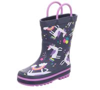 Sneakers Kinder-Gummistiefel Einhorn Regenbogen Blau-Lila--Mehrfarbig 27
