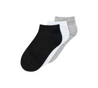 Sneakersocken 3er Pack | von MELA | Fairtrade & GOTS zertifiziert SCHWARZ,WEISS,GRAU-MELANGE 35-38
