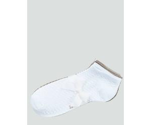 Sneakersocken 5er Pack m. Struktur, weiß gemustert, Größe 39-42, Jeans Fritz