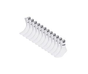 Sneakersocken ADIDAS ORIGINALS "Socken Cushioned 3S Linear 12er Pack", Herren, Gr. 43-45, braun (weiß), Obermaterial: 71% Baumwolle CO. 26% Polyester PES. 2% Elasthan EL. 1% Nylon NY., Socken Sneakers