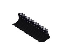 Sneakersocken ADIDAS ORIGINALS "Socken Cushioned 3S Linear 12er Pack", Herren, Gr. 43-45, schwarz, Obermaterial: 71% Baumwolle CO. 26% Polyester PES. 2% Elasthan EL. 1% Nylon NY., Socken Sneakersocken