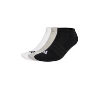 Sneakersocken ADIDAS ORIGINALS "Socken Cushioned Essentials Low Socks 3er Pack", Herren, Gr. 43-45, bunt (schwarz, grau, weiß), Obermaterial: 60% Baumwolle CO. 37% Polyester PES. 2% Elasthan EL. 1% Po