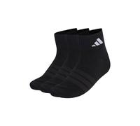 Sneakersocken ADIDAS ORIGINALS "Socken Thin & Light Sportswear Ankle Socks 3er Pack", Herren, Gr. 43-45, schwarz, Obermaterial: 54% Baumwolle CO. 43% Polyester PES. 2% Elasthan EL. 1% Polyamid PA., So