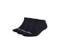 Sneakersocken ADIDAS ORIGINALS "Socken Thin Linear Low-Cut 3er Pack", Damen, Gr. 43-45, schwarz, Obermaterial: 70% Baumwolle CO. 27% Polyester PES. 2% Elasthan EL. 1% Nylon NY., Socken Sneakersocken (