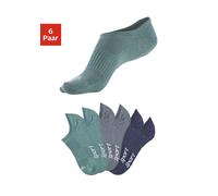 Sneakersocken BENCH., Herren, Gr. 39-42, bunt (2x dunkel mint, 2x marine, 2x grau), Baumwollmischung, elastisch, Socken Sneakersocken, nicht sichtbar in Sneakern (44388433-39) 2x dunkel mint, 2x marin