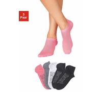 Sneakersocken BENCH. "Niedrige Sneaker Socken, Damen Baumwolle Sportsocken Atmungsaktiv", Herren, Gr. 35-38, bunt, Baumwolle, Elasthan, Polyamid, unifarben, elastisch, Socken Sneakersocken, für modisc