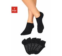 Sneakersocken BENCH. "Niedrige Sneaker Socken, Damen Baumwolle Sportsocken Atmungsaktiv", Herren, Gr. 39-42, schwarz, Baumwolle, Elasthan, Polyamid, unifarben, elastisch, Socken Sneakersocken, für mod