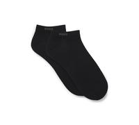 Sneakersocken BOSS "2P AS Colours CC", Herren, Gr. 39-42, Sockengröße, schwarz (2x schwarz), Baumwolle, Elasthan, Materialmix, Polyamid, elastisch, Socken Sneakersocken (64394169-39) 2x schwarz