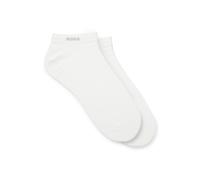 Sneakersocken BOSS "2P AS Colours CC", Herren, Gr. 39-42, Sockengröße, weiß (2x weiß), Baumwolle, Elasthan, Materialmix, Polyamid, elastisch, Socken Sneakersocken (75679230-39) 2x weiß