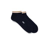 Sneakersocken BOSS "2P AS Uni stripe CC", Herren, Gr. 39-42, blau (dunkelblau 401), Baumwollmischung, Socken Sneakersocken, mit geringeltem Abschluss (92906660-39) dunkelblau 401