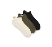 Sneakersocken BOSS "3P AS Iconic CC", Herren, Gr. 43-46, beige (open miscellaneous 962), Baumwollmischung, gemustert, Socken Sneakersocken (96435946-43) open miscellaneous 962
