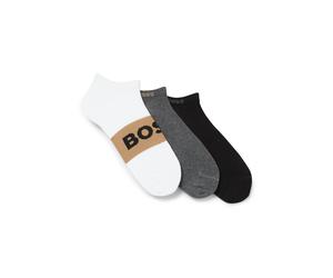 Sneakersocken BOSS "3P AS Logo CC", Herren, Gr. 39-42, weiß (open miscellaneous 960), Baumwollmischung, Socken Sneakersocken (65852535-39) open miscellaneous 960