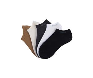 Sneakersocken BOSS "5P AS Logo CC W", Damen, Gr. 39-42, open miscellaneous 965, Baumwollmischung, Socken Sneakersocken, mit BOSS-Logoschriftzug (27538138-39) open miscellaneous 965