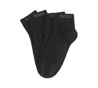 Sneakersocken BOSS, Damen, Gr. 39-42, schwarz, Baumwollmischung, unifarben, elastisch, Socken Sneakersocken, mit eingenähtem Markenschriftzug (90626138-39) schwarz