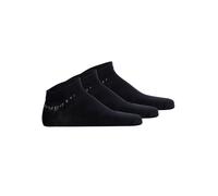 Sneakersocken BUGATTI "Socken 3er Pack", Herren, Gr. 39-42, blau (dunkelblau), Obermaterial: 78% Baumwolle CO. 20% Polyamid PA. 2% Elasthan EL., Socken Sneakersocken (64962450-39) dunkelblau