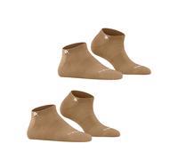 Burlington Damen Sneakersocken Everyday Sneaker Multipack W Sn Baumwolle kurz einfarbig 2 Paar, Braun Brown Sugar 5152, 36-41
