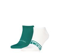 Sneakersocken CALVIN KLEIN "CK MEN SNEAKER 2P LOGO STRIPE", Herren, jade grün, Baumwollmischung, normal, Socken Sneakersocken, mit Logoschriftzug, Cotton-Mix (24836914-0) jade grün