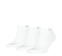 Sneakersocken CALVIN KLEIN "CK MEN SNEAKER 3P", Herren, Gr. 43-46, weiß, Baumwollmischung, normal, Socken Sneakersocken, mit kleinem Rippenbündchen, Cotton-Mix, elastisch (21967637-43) weiß
