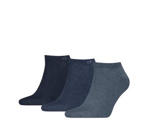 Sneakersocken CALVIN KLEIN "CK MEN SNEAKER", Herren, Gr. 39-42, denim, Baumwollmischung, normal, Socken Sneakersocken, mit kleinem Rippenbündchen, Cotton-Mix, elastisch (71197455-39) denim